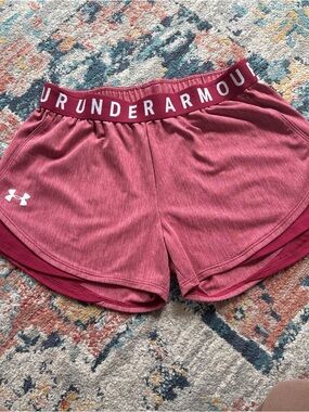 Under Armour Women's Maroon Athletic Shorts